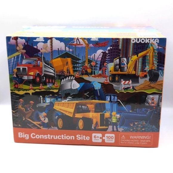 NIP Three (3) Quokka 100 Piece Puzzles - Dragons, Pirates & Construction Themes - Picture 6 of 7